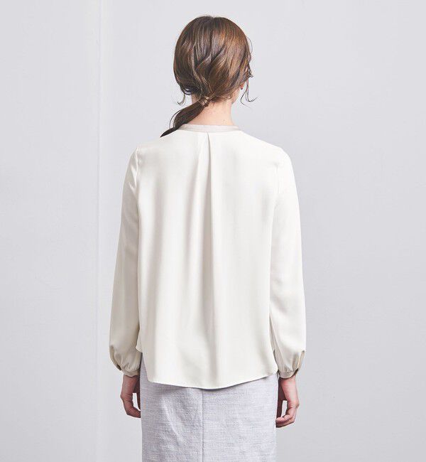 UNITED ARROWS「バイカラー パイピング ブラウス」|シャツ・ブラウス|