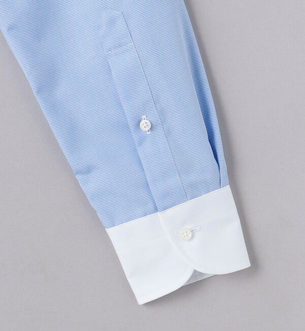 UNITED ARROWS「イージーケア AG マイクロチェック セミワイド クレリックカラーシャツ -抗菌防臭-」|シャツ・ブラウス|