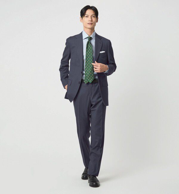 UNITED ARROWS green label relaxing「DRAGO ミニヘリンボーン CLS ノープリーツ スーツパンツ」|スーツ|