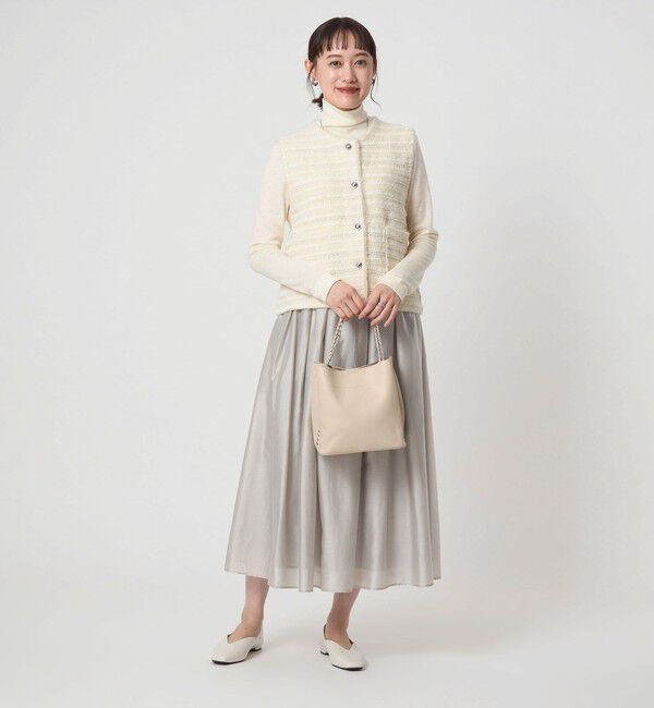 UNITED ARROWS ミックスツイードライク ジレ　ベージュ UNITED ARROWS LTD. OUTLET｜[size SHORTあり]ミックスツイードライク