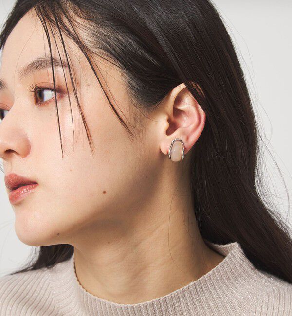 UNITED ARROWS green label relaxing「マーブル イヤリング」|イヤリング|