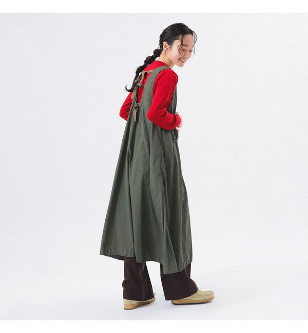 BEAMSBOY「ナイロン タッサー C-1 ノースリーブ ワンピース」|ワンピース|