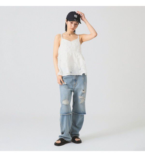 Ray BEAMS 「フリンジ ジャカード キャミソール」|キャミソール|