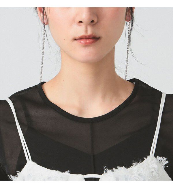 Ray BEAMS 「フリンジ ジャカード キャミソール」|キャミソール|