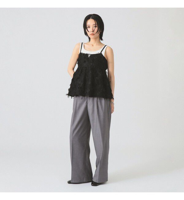 Ray BEAMS 「フリンジ ジャカード キャミソール」|キャミソール|