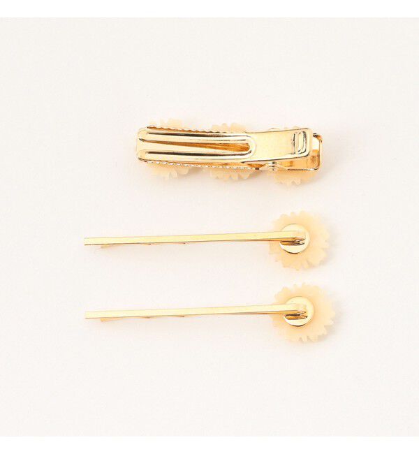 BEAMSBOY「レトロ フラワー ヘアピン 3セット」|その他|