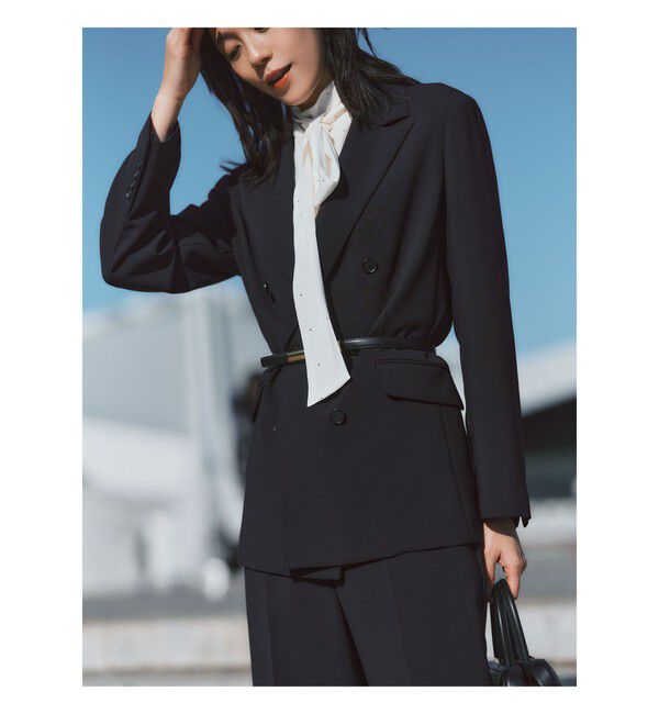 Demi-Luxe BEAMS 「ソフト ボクシー ジャケット＊」|ダッフルコート|NAVY