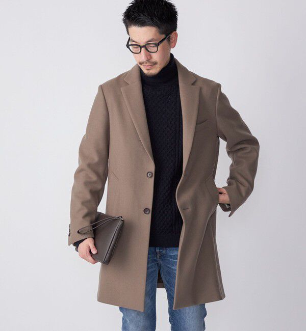 SHIPS「SHIPS: スーパー160'S メリノウール メルトン チェスターコート」|チェスターコート|