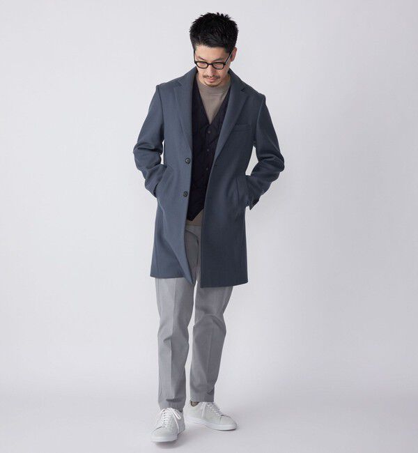 SHIPS「SHIPS: スーパー160'S メリノウール メルトン チェスターコート」|チェスターコート|