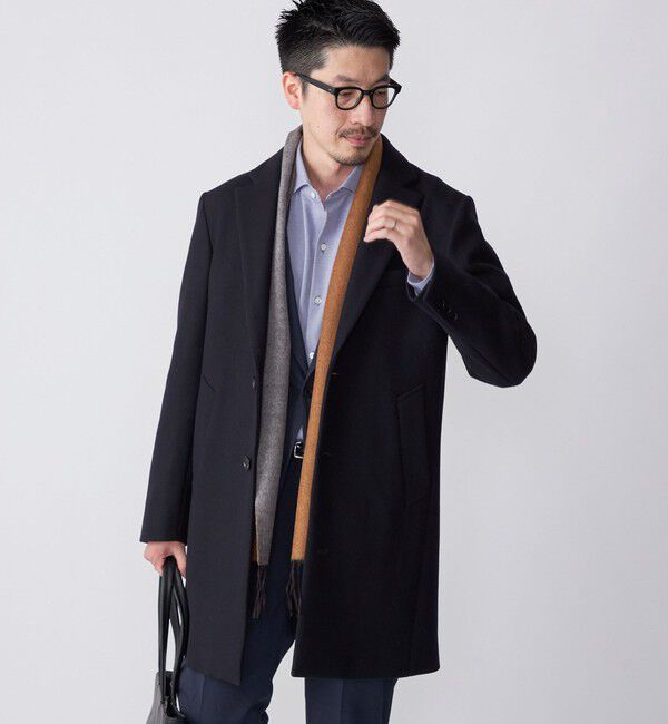 SHIPS「SHIPS: スーパー160'S メリノウール メルトン チェスターコート」|チェスターコート|