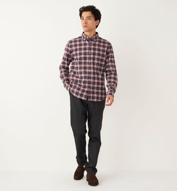 SHIPS Colors 「SHIPS Colors: ネルチェック ボダンダウン カラー ロングスリーブ ドレスシャツ」|シャツ・ブラウス|