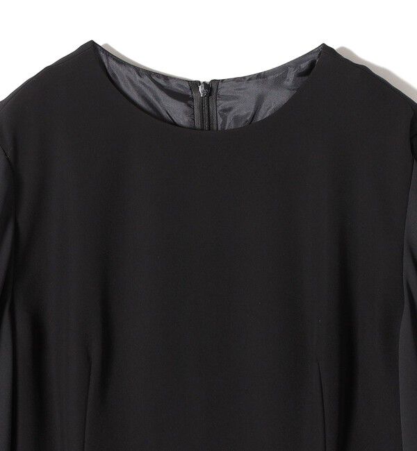 SHIPS for women「【SHIPS別注】kaene:ブラック フォーマル レース スリーブ ワンピース（セレモニー対応可）」|ワンピース|