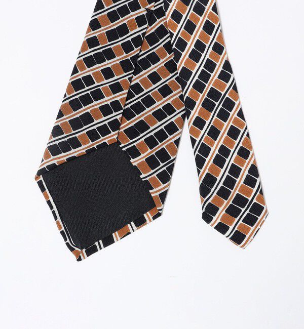 SHIPS「Fratelli Luigi: スクエア ストライプ プリント ネクタイ」|ネクタイ・蝶ネクタイ|