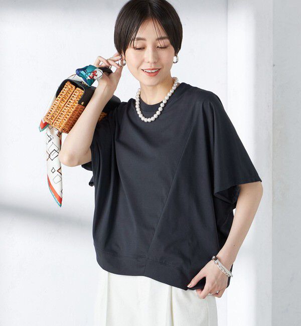 SHIPS for women「assiette:〈手洗い可能〉プレミアム 天竺 ワイド」|Tシャツ・カットソー|