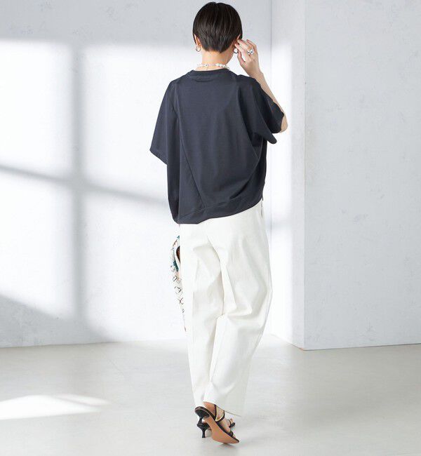 SHIPS for women「assiette:〈手洗い可能〉プレミアム 天竺 ワイド」|Tシャツ・カットソー|