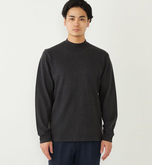 SHIPS Colors 「SHIPS Colors:〈吸湿発熱・手洗い可能〉Solist(R) Heat モックネック ニット」|ニット・セーター|