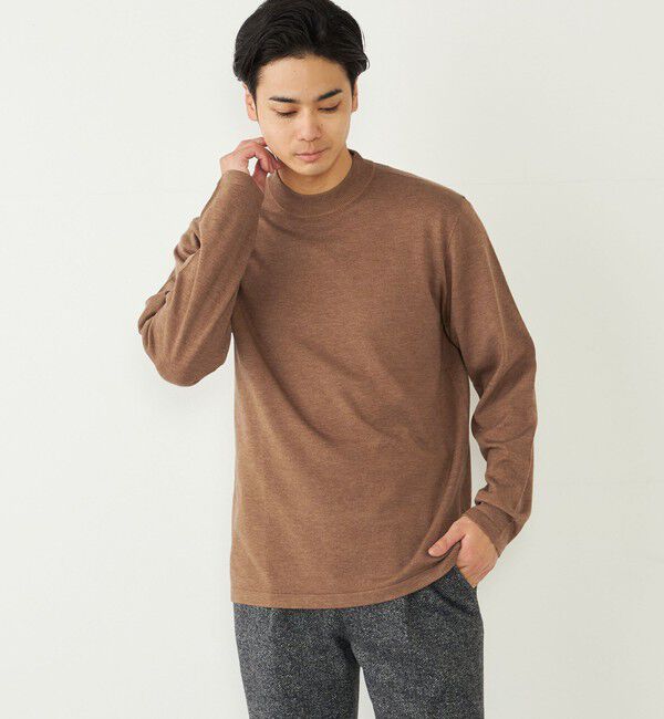 SHIPS Colors 「SHIPS Colors:〈吸湿発熱・手洗い可能〉Solist(R) Heat モックネック ニット」|ニット・セーター|