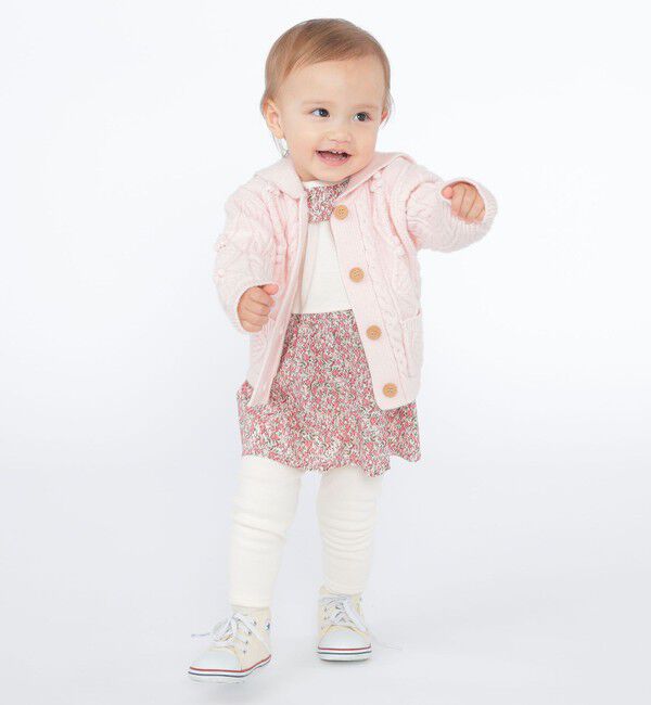 SHIPS KIDS「SHIPS KIDS:80～90cm /〈洗濯機可能〉ケーブル ニット カーディガン」|カーディガン|