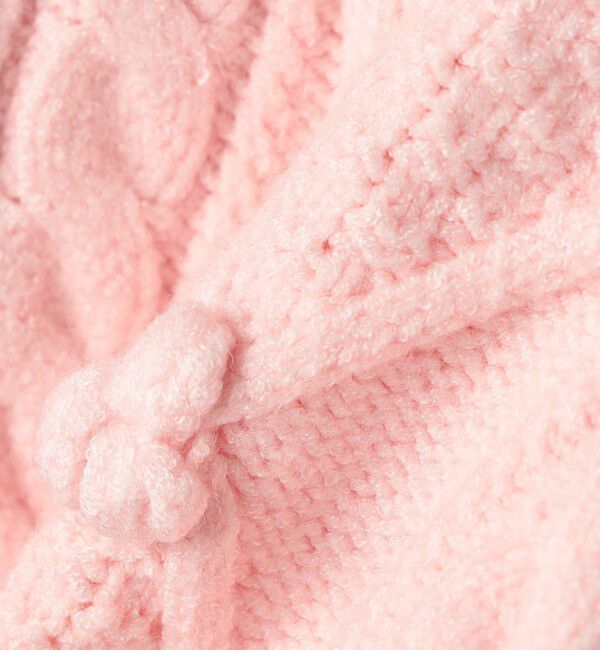 SHIPS KIDS「SHIPS KIDS:80～90cm /〈洗濯機可能〉ケーブル ニット カーディガン」|カーディガン|