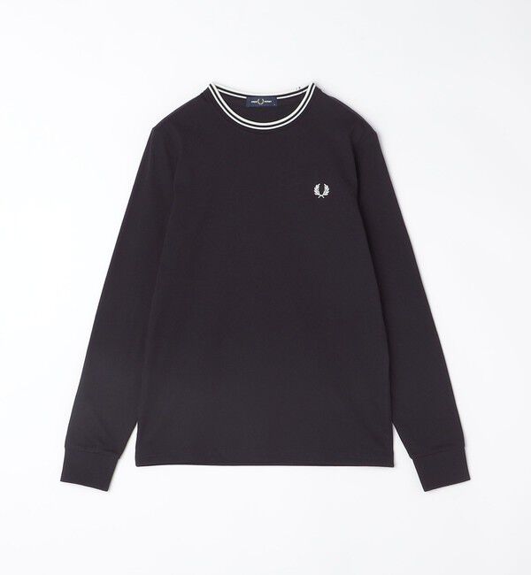 SHIPS「FRED PERRY: TWIN TIPPED ロングスリーブ Tシャツ」|シャツ・ブラウス|ブラック