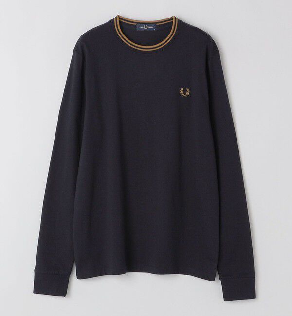 SHIPS「FRED PERRY: TWIN TIPPED ロングスリーブ Tシャツ」|シャツ・ブラウス|ネイビー