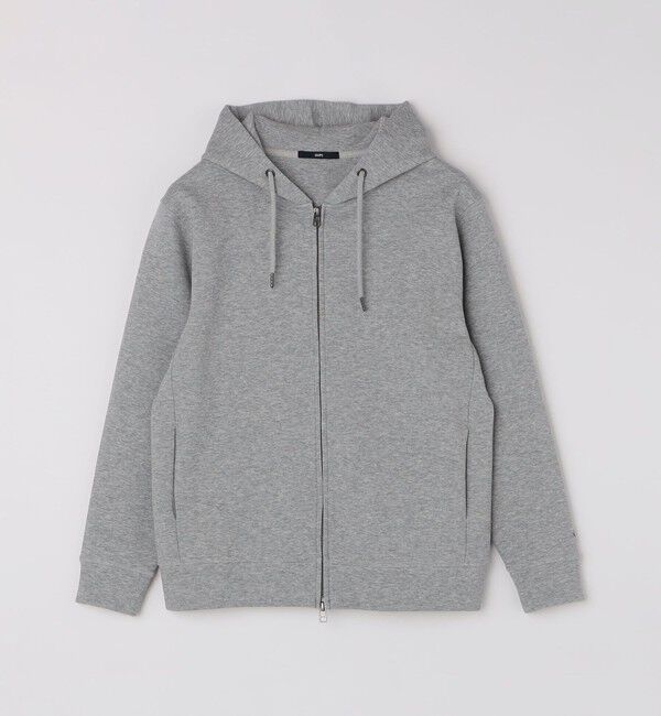 SHIPS「【WEB限定】SHIPS: ワンポイントロゴ ガスコットン ダブルニット ジップパーカー（セットアップ対応）」|パーカー|