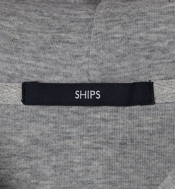 SHIPS「【WEB限定】SHIPS: ワンポイントロゴ ガスコットン ダブルニット ジップパーカー（セットアップ対応）」|パーカー|