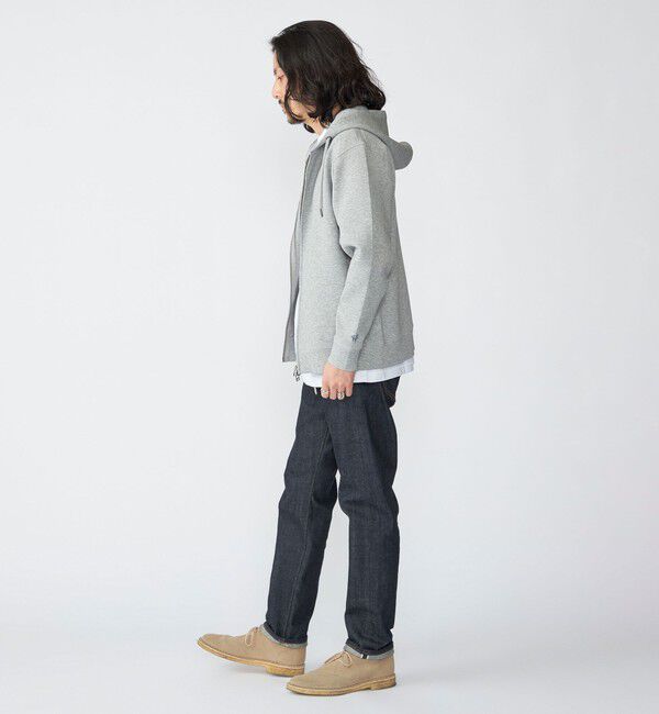 SHIPS「【WEB限定】SHIPS: ワンポイントロゴ ガスコットン ダブルニット ジップパーカー（セットアップ対応）」|パーカー|