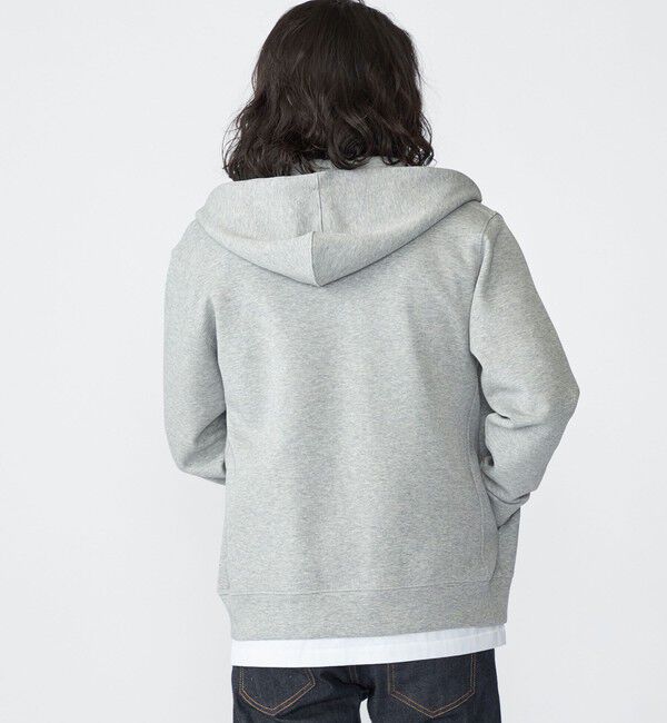 SHIPS「【WEB限定】SHIPS: ワンポイントロゴ ガスコットン ダブルニット ジップパーカー（セットアップ対応）」|パーカー|