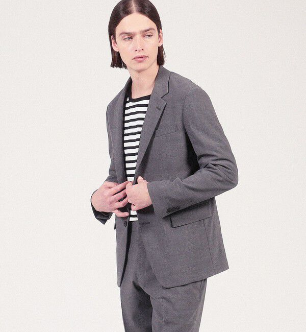 TOMORROWLAND MENS「ウールポリエステル シングルブレステッド2Bジャケット」|テーラードジャケット|