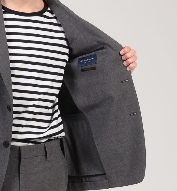 TOMORROWLAND MENS「ウールポリエステル シングルブレステッド2Bジャケット」|テーラードジャケット|