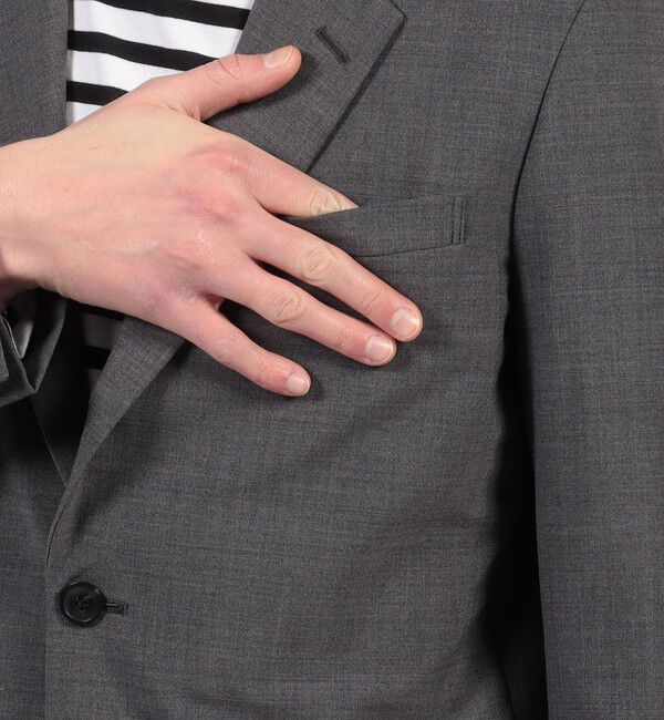 TOMORROWLAND MENS「ウールポリエステル シングルブレステッド2Bジャケット」|テーラードジャケット|