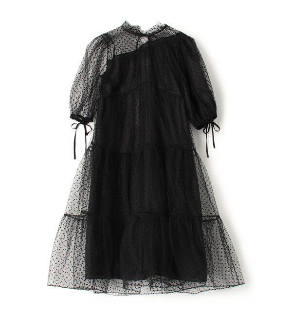 TOMORROWLAND BUYING WEAR「TEIJA MEKKO チュールワンピース」|ドレス|18 ブラック系