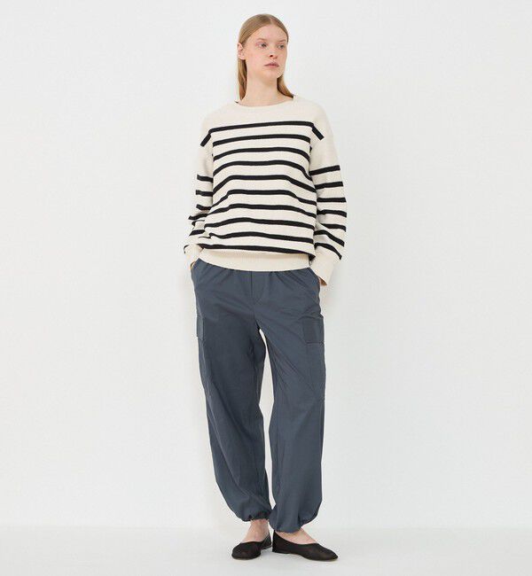 GALERIE VIE「フリゼコットンボーダー クルーネックプルオーバー」|ニット・セーター|