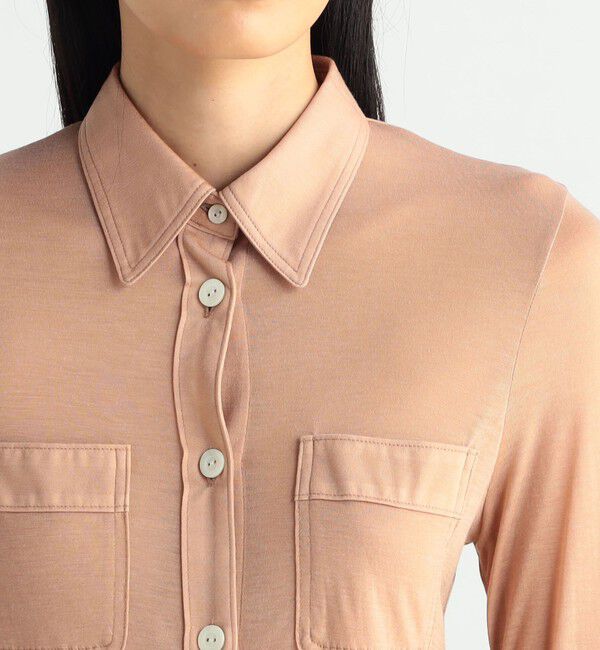 BACCA「シルクジャージーシャツカットソー」|シャツ・ブラウス|