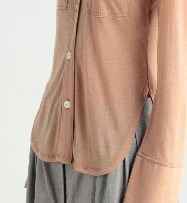 BACCA「シルクジャージーシャツカットソー」|シャツ・ブラウス|