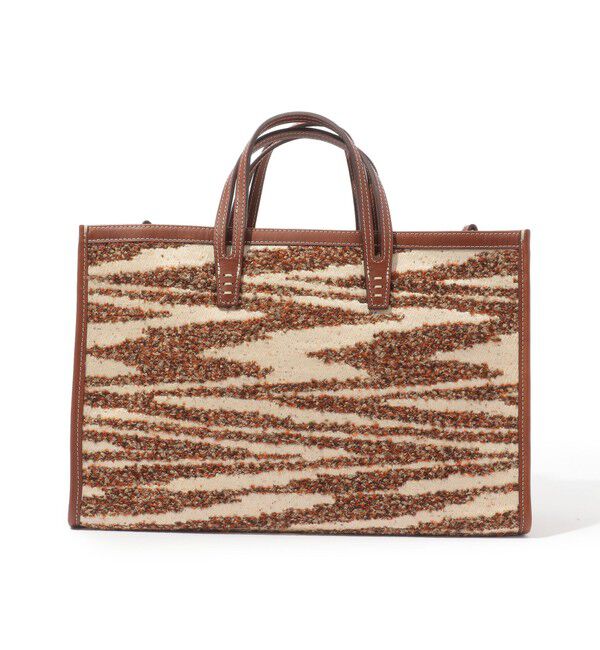 TOMORROWLAND GOODS「A VACATION BREAD M ZEBRA バッグ」|トートバッグ|46 ブラウン系