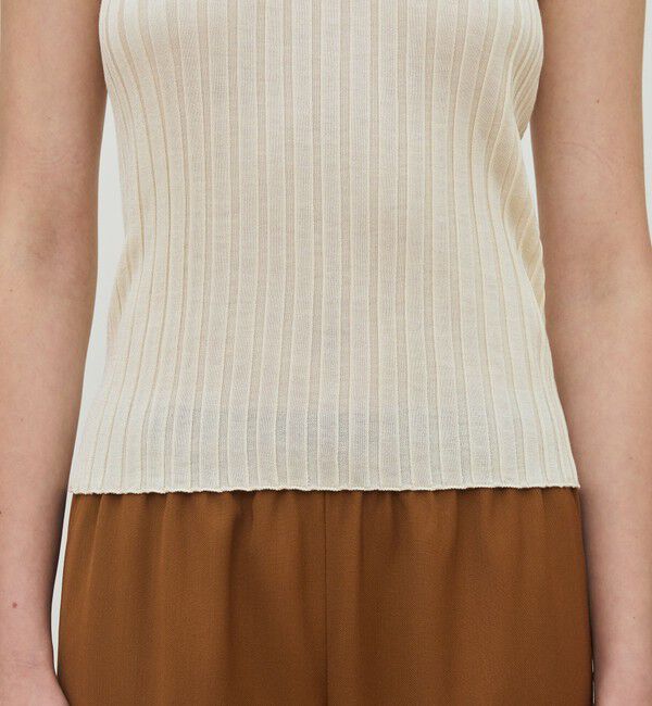 DES PRES「ドメスティックスパンシルク ノースリーブプルオーバー」|ニット・セーター|