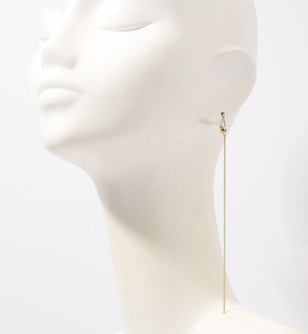 TOMORROWLAND GOODS「PLOW wreath pieceU チェーンピアス」|ピアス|