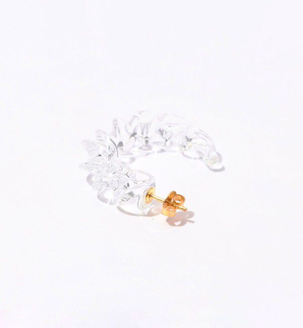 TOMORROWLAND GOODS「LEVENS JEWELS TWIST HOOP CLEAR ピアス」|ピアス|