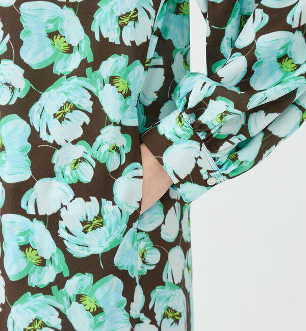 Ballsey「フェザリーフラワープリント ティアードワンピース」|ワンピース|