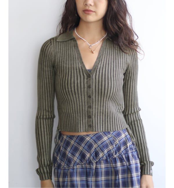 JOINT WORKS「GUESS/ゲス GO SHIRRED TIE CARDIGAN」|カーディガン|グレー