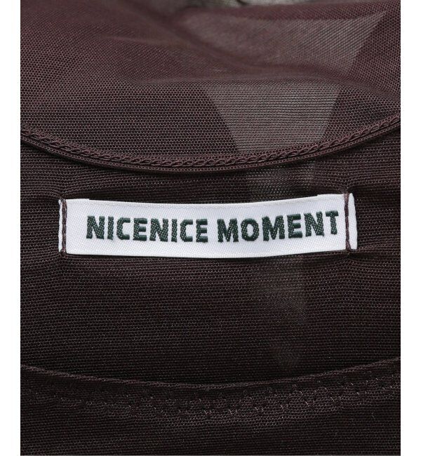 IENA「NICENICE MOMENT/ナイスナイスモーメント MESH BRA TANK NNM3-25SS-012」|インナー|