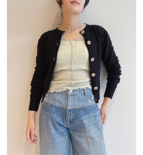 IENA LA BOUCLE「Baserange/ベースレンジ TIER カーディガン PUTCRC-WI25」|カーディガン|