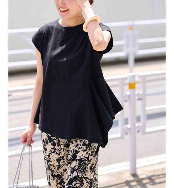 JOURNAL STANDARD relume「アシンメトリーヘムデザインプルオーバー」|Tシャツ・カットソー|ブラック