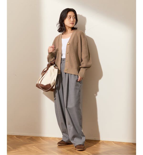 journal standard L'essage「GOLDボタン カーディガン」|カーディガン|