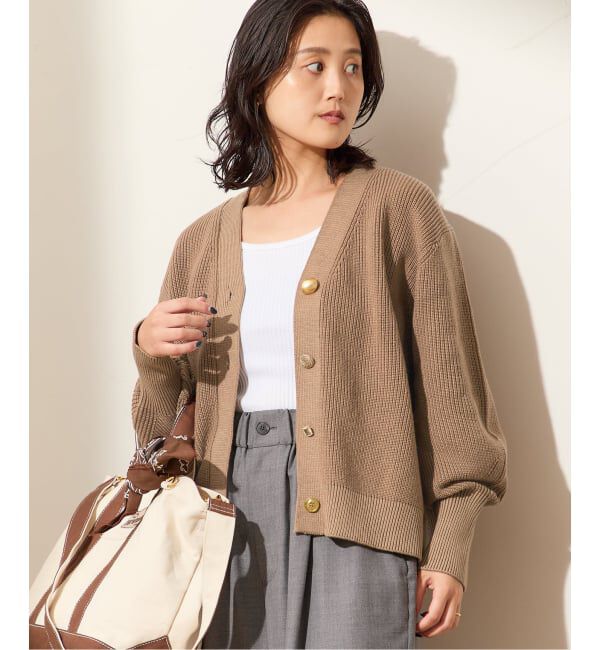 journal standard L'essage「GOLDボタン カーディガン」|カーディガン|