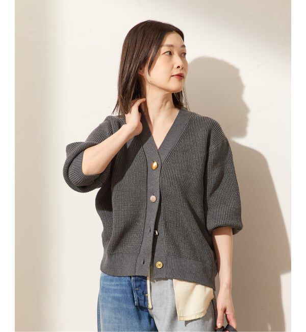 journal standard L'essage「GOLDボタン カーディガン」|カーディガン|