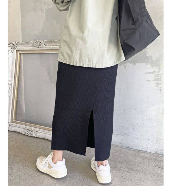 Spick and Span「《WEB限定追加》ラメリブニットタイトスカート」|スカート|