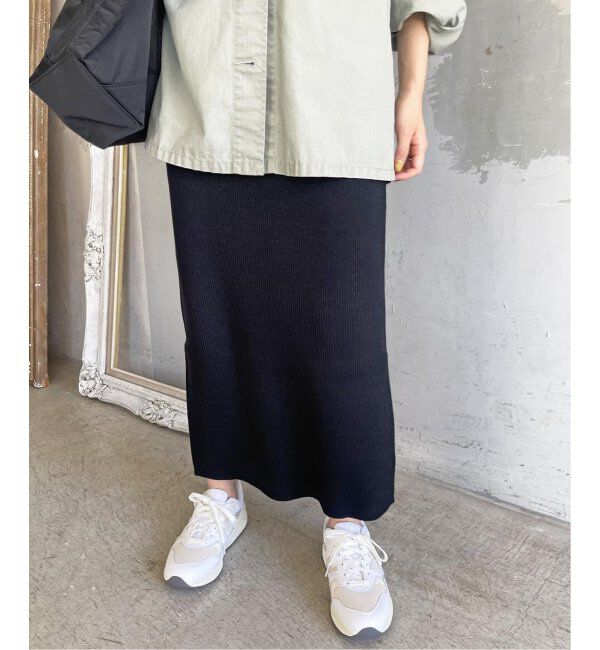 Spick and Span「《WEB限定追加》ラメリブニットタイトスカート」|スカート|